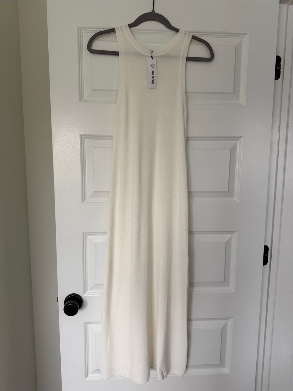 The Drop Sleeveless Maxi Dress in Ivory